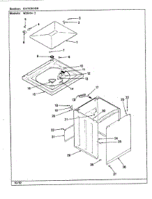 09 - Exterior (W26hn2)(Rev. H-M) parts for Magic Chef Washer W26HN2 from AppliancePartsPros.com