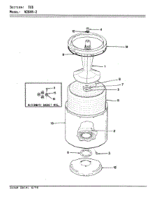 13 - Tub (Rev. A-D) parts for Magic Chef Washer W26HN2 from AppliancePartsPros.com