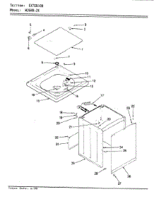 06 - Exterior (W26hn2k)(Rev. E) parts for Magic Chef Washer W26HN2K from AppliancePartsPros.com