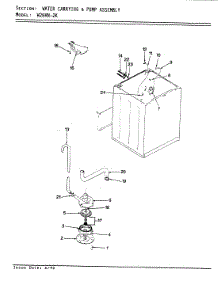11 - Water Carry & Pump (W26hn2kk)(Rev. E) parts for Magic Chef Washer W26HN2K from AppliancePartsPros.com