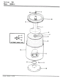 11 - Tub (Rev. E-G) parts for Magic Chef Washer W26HY2 from AppliancePartsPros.com