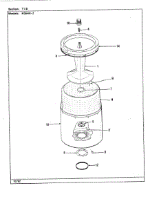 12 - Tub (W26hn2)(Rev. H-M) parts for Magic Chef Washer W26HY2 from AppliancePartsPros.com