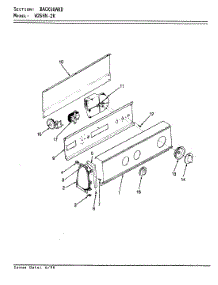 03 - Control Panel (Rev. A-D) parts for Magic Chef Washer W26HY2K from AppliancePartsPros.com