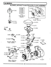 02 - Blower / Air Inlet & Water Level Float parts for Maytag Dishwasher WC300 from AppliancePartsPros.com