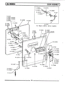 05 - Door Assembly parts for Maytag Dishwasher WC301 from AppliancePartsPros.com