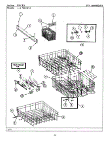 15 - Racks parts for Maytag Dishwasher WC504 from AppliancePartsPros.com