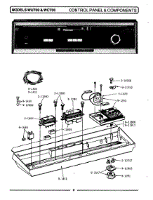 02 - Control Panel & Components parts for Maytag Dishwasher WC700 from AppliancePartsPros.com