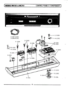 02 - Control Panel & Components parts for Maytag Dishwasher WC701 from AppliancePartsPros.com