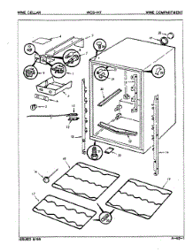 03 - Wine Compartment parts for Maytag Refrigerator WCSH7 / E7S021 from AppliancePartsPros.com