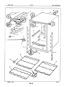 03 - Wine Compartment parts for Maytag Refrigerator WCSH7 / 87S001 from AppliancePartsPros.com