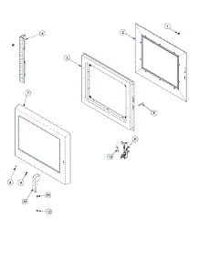 05 - Door parts for Amana Microwave WDYRC2 / P1329603M from AppliancePartsPros.com