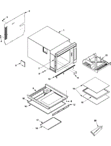 05 - Tray, Grease Shield, Cabinet, parts for Amana Microwave WDYRC26J2 / P1331409M from AppliancePartsPros.com