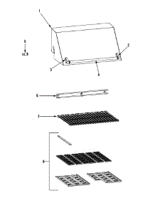 02 - Hood & Rack parts for Dynasty Grill WSBQ30F from AppliancePartsPros.com
