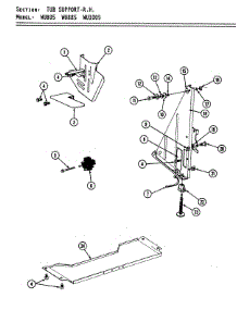 13 - Tub Support (Right) (Wu1005) parts for Maytag Dishwasher WU1005 from AppliancePartsPros.com