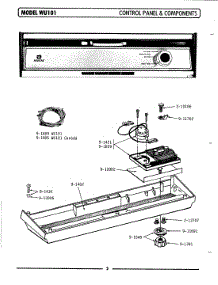 02 - Control Panel & Components parts for Maytag Dishwasher WU101 from AppliancePartsPros.com