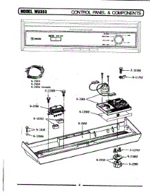 03 - Control Panel & Components (Wu303) parts for Maytag Dishwasher WU103 from AppliancePartsPros.com