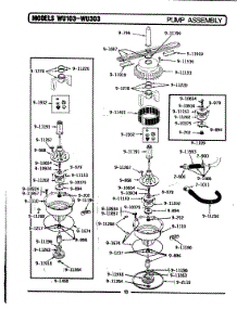 07 - Pump Assembly parts for Maytag Dishwasher WU103 from AppliancePartsPros.com