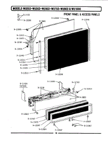 05 - Front Panel & Access Panels (Wu282) parts for Maytag Dishwasher WU282 from AppliancePartsPros.com