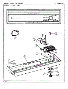 02 - Control Panel parts for Maytag Dishwasher WU284 from AppliancePartsPros.com