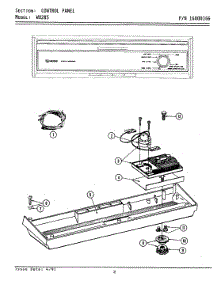 02 - Control Panel parts for Maytag Dishwasher WU285 from AppliancePartsPros.com