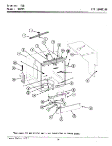 09 - Tub parts for Maytag Dishwasher WU285 from AppliancePartsPros.com
