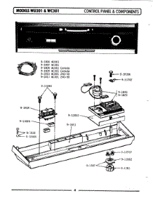 03 - Control Panel & Components parts for Maytag Dishwasher WU301 from AppliancePartsPros.com
