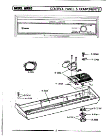 02 - Control Panel & Components (Wu103) parts for Maytag Dishwasher WU303 from AppliancePartsPros.com