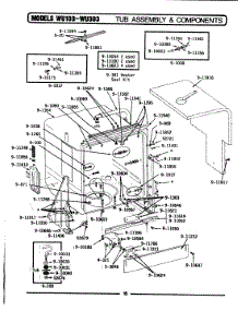 09 - Tub Assembly & Components parts for Maytag Dishwasher WU303 from AppliancePartsPros.com