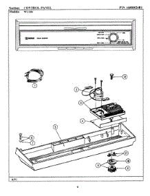 02 - Control Panel (Wu304) parts for Maytag Dishwasher WU304 from AppliancePartsPros.com
