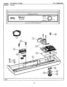 02 - Control Panel (Wu404) parts for Maytag Dishwasher WU404 from AppliancePartsPros.com