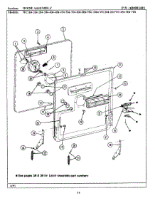 03 - Door Assembly parts for Maytag Dishwasher WU404 from AppliancePartsPros.com