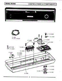 02 - Control Panel & Components parts for Maytag Dishwasher WU500 from AppliancePartsPros.com