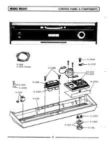 02 - Control Panel & Components parts for Maytag Dishwasher WU501 from AppliancePartsPros.com