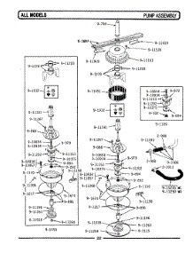 10 - Pump Assembly parts for Maytag Dishwasher WU502 from AppliancePartsPros.com