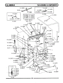12 - Tub Assembly & Components parts for Maytag Dishwasher WU502 from AppliancePartsPros.com