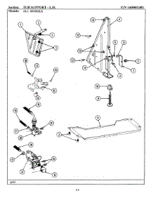 11 - Tub Support (Left) parts for Maytag Dishwasher WU504 from AppliancePartsPros.com