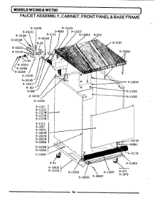 09 - Faucet Assy, Cabinet, Front Panel & Base parts for Maytag Dishwasher WU700 from AppliancePartsPros.com