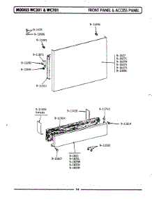 09 - Front Panel & Access Panel (Wc701) parts for Maytag Dishwasher WU701 from AppliancePartsPros.com