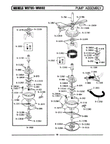 07 - Pump Assembly parts for Maytag Dishwasher WU705 from AppliancePartsPros.com