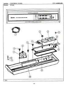 02 - Control Panel (Wu804) parts for Maytag Dishwasher WU804 from AppliancePartsPros.com