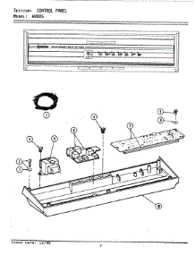 02 - Control Panel (Wu805) parts for Maytag Dishwasher WU805 from AppliancePartsPros.com