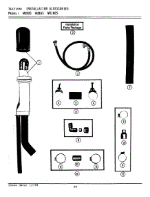 05 - Installation Accessories parts for Maytag Dishwasher WU805 from AppliancePartsPros.com