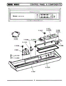03 - Control Panel & Components (Wu882) parts for Maytag Dishwasher WU882 from AppliancePartsPros.com