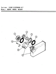 09 - Rinse Dispenser Kit parts for Maytag Dishwasher WU885 from AppliancePartsPros.com