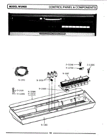 02 - Control Panel & Components parts for Maytag Dishwasher WU900 from AppliancePartsPros.com