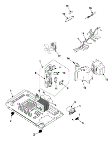 03 - Internal Control / Latch Asy / Base parts for Samsung Microwave WW600 from AppliancePartsPros.com