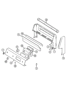 02 - Control Panel parts for Maytag Range X3448XTALT from AppliancePartsPros.com