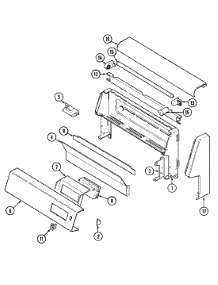 02 - Control Panel parts for Maytag Range X3488VVDLT from AppliancePartsPros.com