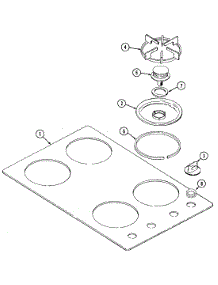 02 - Top Assembly parts for Maytag Cooktop X8261RB from AppliancePartsPros.com