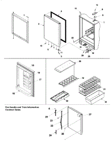 08 - Refrigerator Door parts for Amana Refrigerator XRBR206BB / PXRBR206BB0 from AppliancePartsPros.com